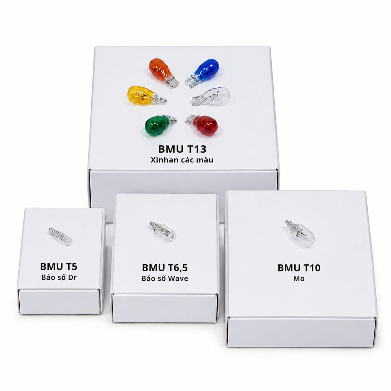 BÓNG HLG BÁO SỐ DR T5 / BÁO SỐ WAVE T6,5 / MO T10 / XI NHAN T13 CÁC MÀU